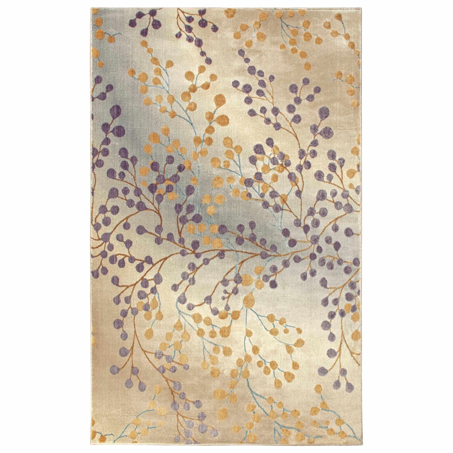 Adsila Modern Floral Iridescent Rug FredCo