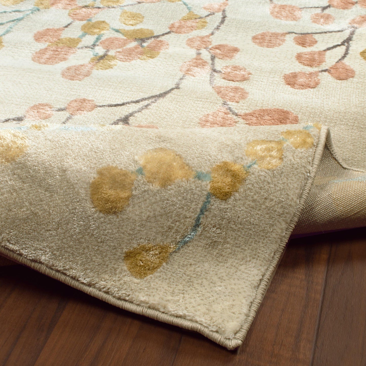 Adsila Modern Floral Iridescent Rug FredCo