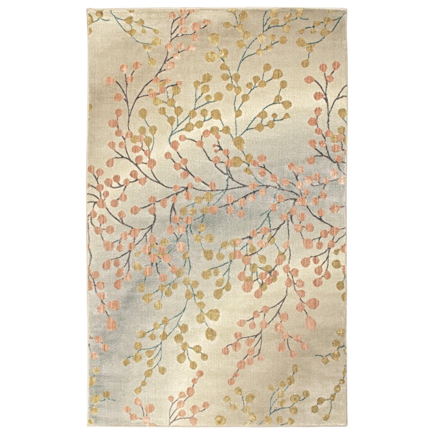 Adsila Modern Floral Iridescent Rug FredCo
