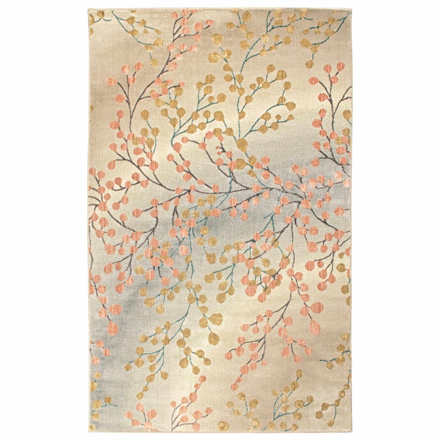 Adsila Modern Floral Iridescent Rug FredCo