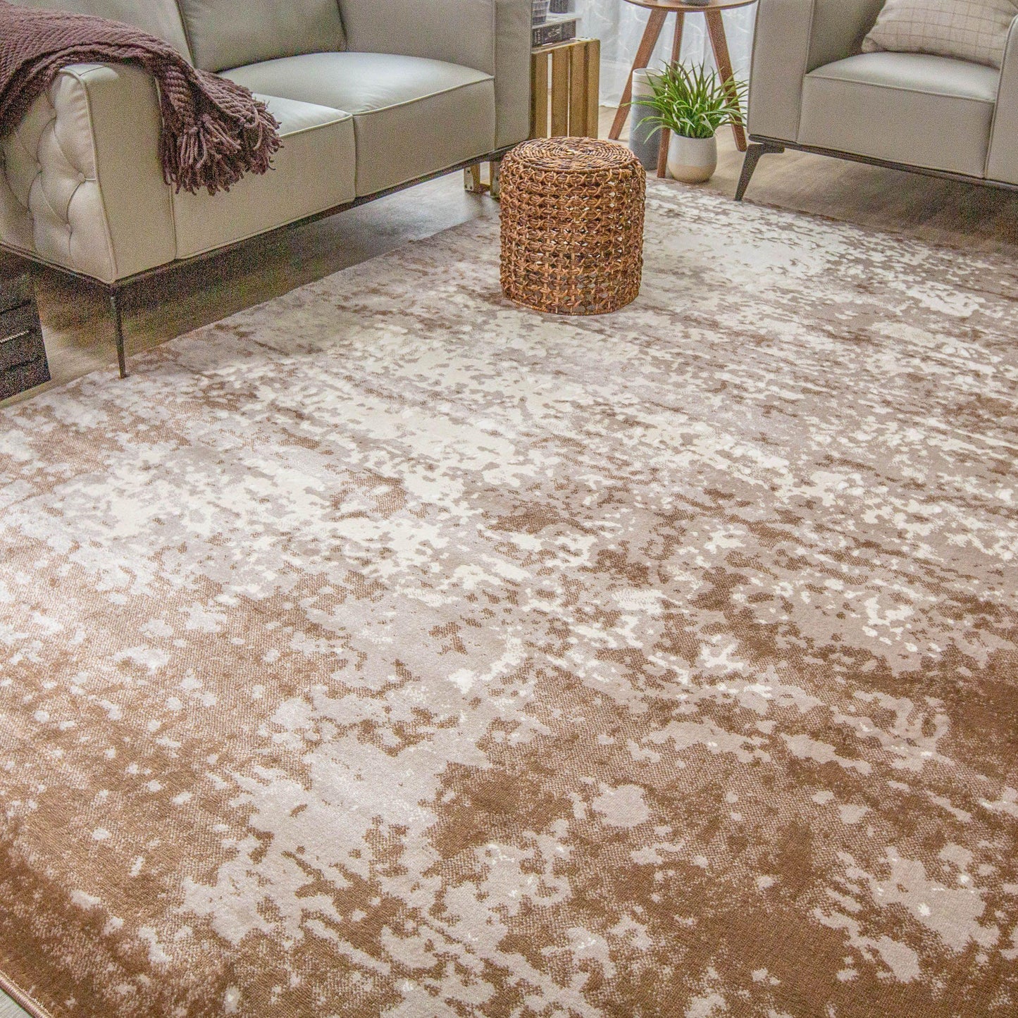 Afton Acid Wash Modern Gradient Indoor Area Rug FredCo