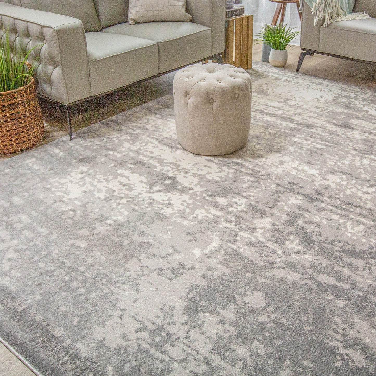 Afton Acid Wash Modern Gradient Indoor Area Rug FredCo