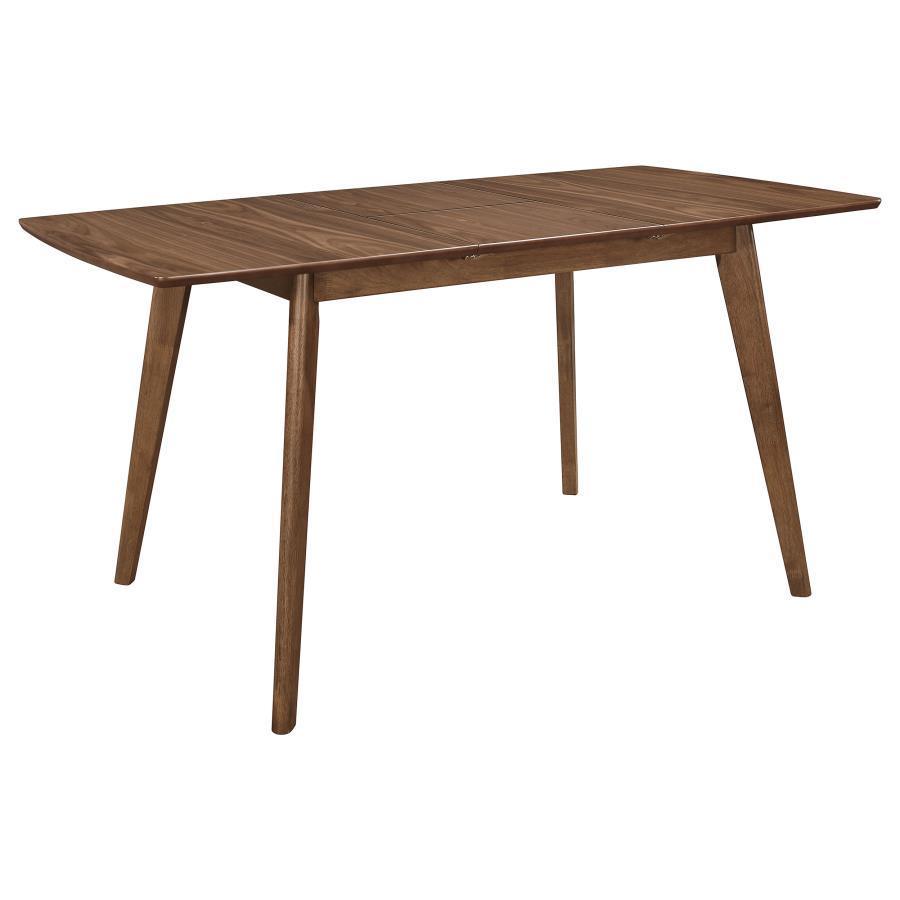 Alfredo Dining Room Set Natural Walnut and Grey 108080-S5 Coaster FredCo