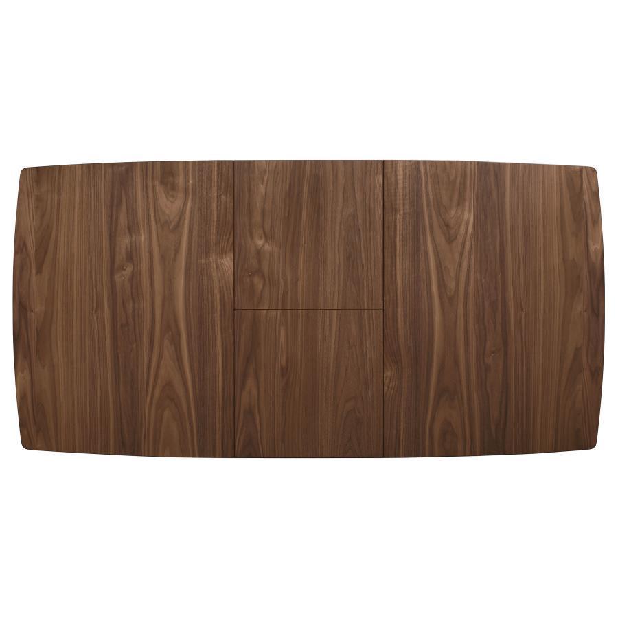 Alfredo Dining Room Set Natural Walnut and Grey 108080-S6 Coaster FredCo