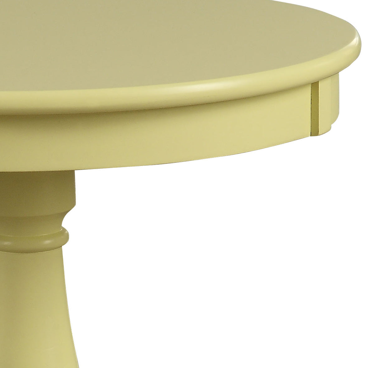 Alger Light Yellow Finish Accent Table FredCo