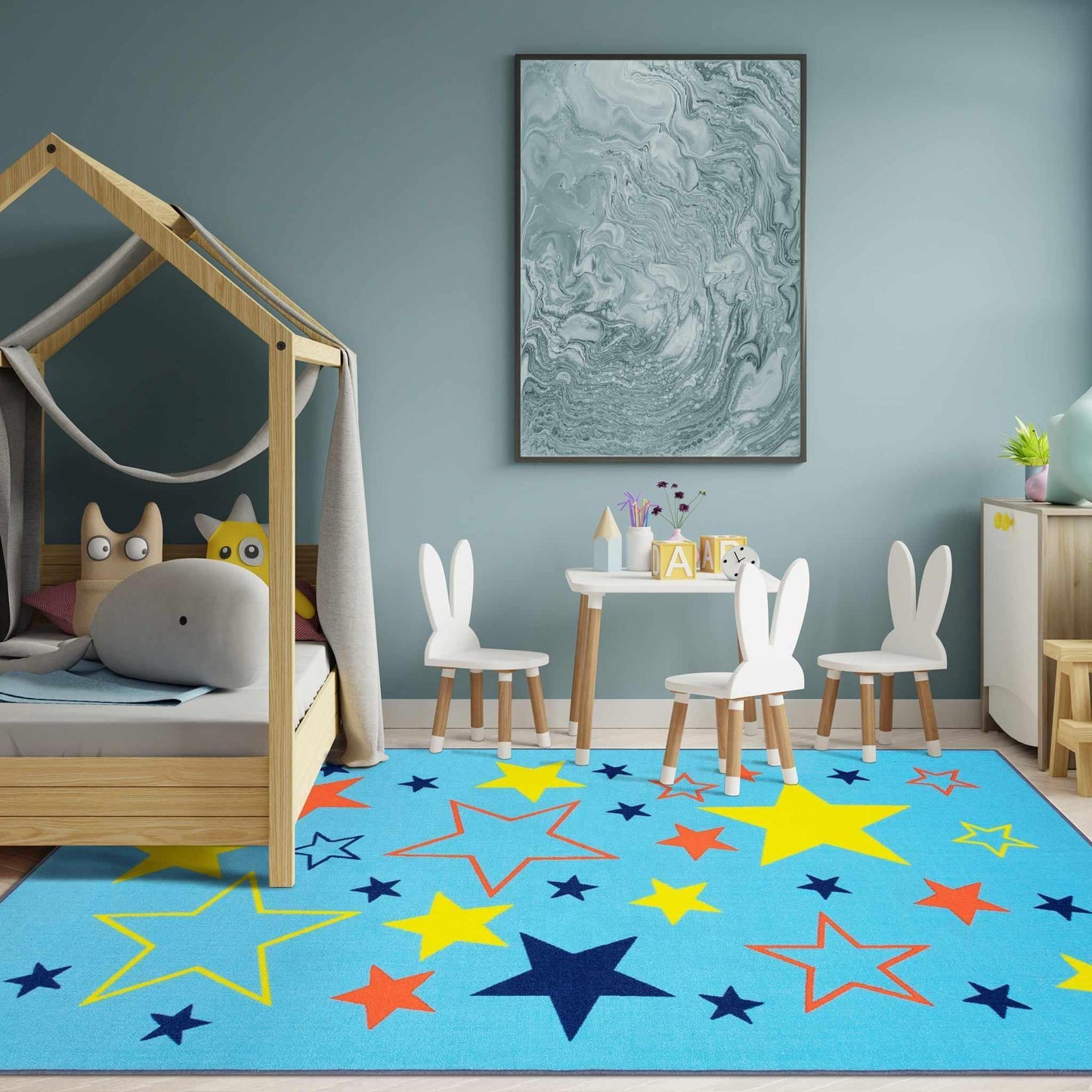 All-Star Kids' Non-Slip Foldable Machine Washable Rug FredCo