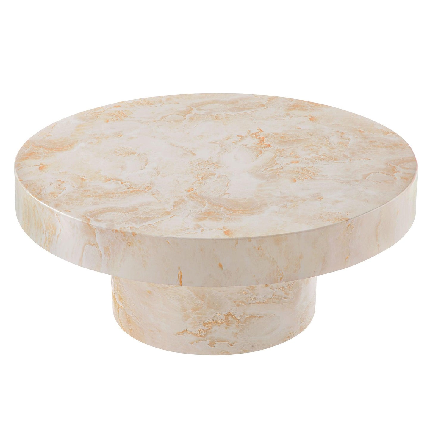 Alora Indoor - Outdoor Patio Concrete Round Coffee Table by Modway EEI-7091 FredCo