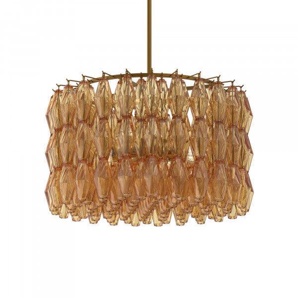 Amber Chandelier, 16.9 in x 28.7 in FredCo