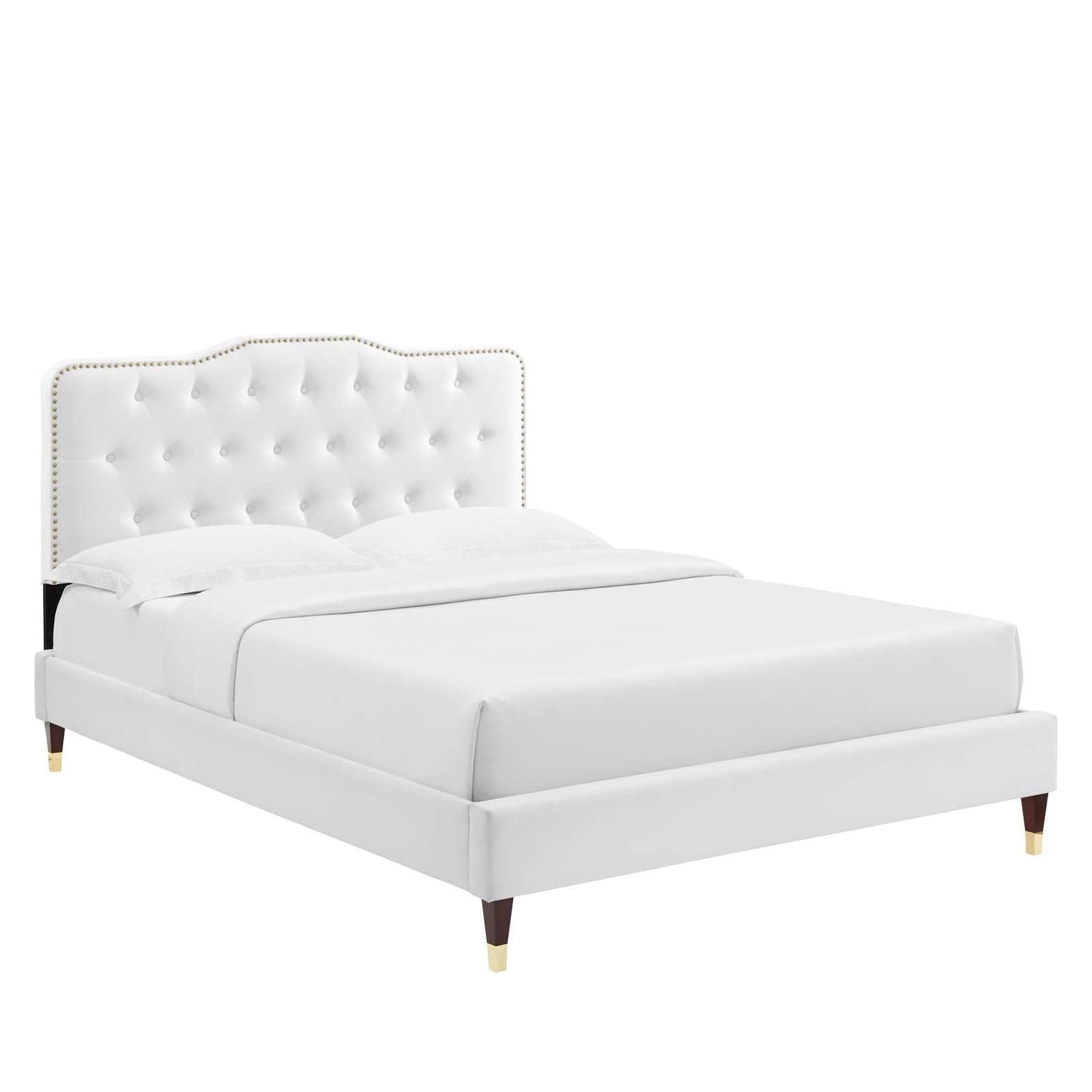 Amber Performance Velvet Twin Platform Bed, MOD-6779 FredCo
