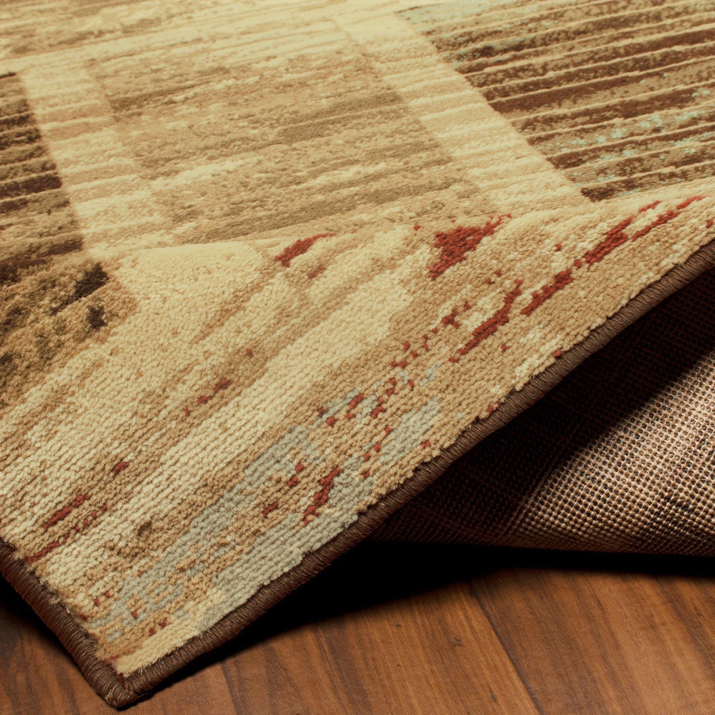 Ammar Rustic Geometric Patchwork Pattern Rug FredCo