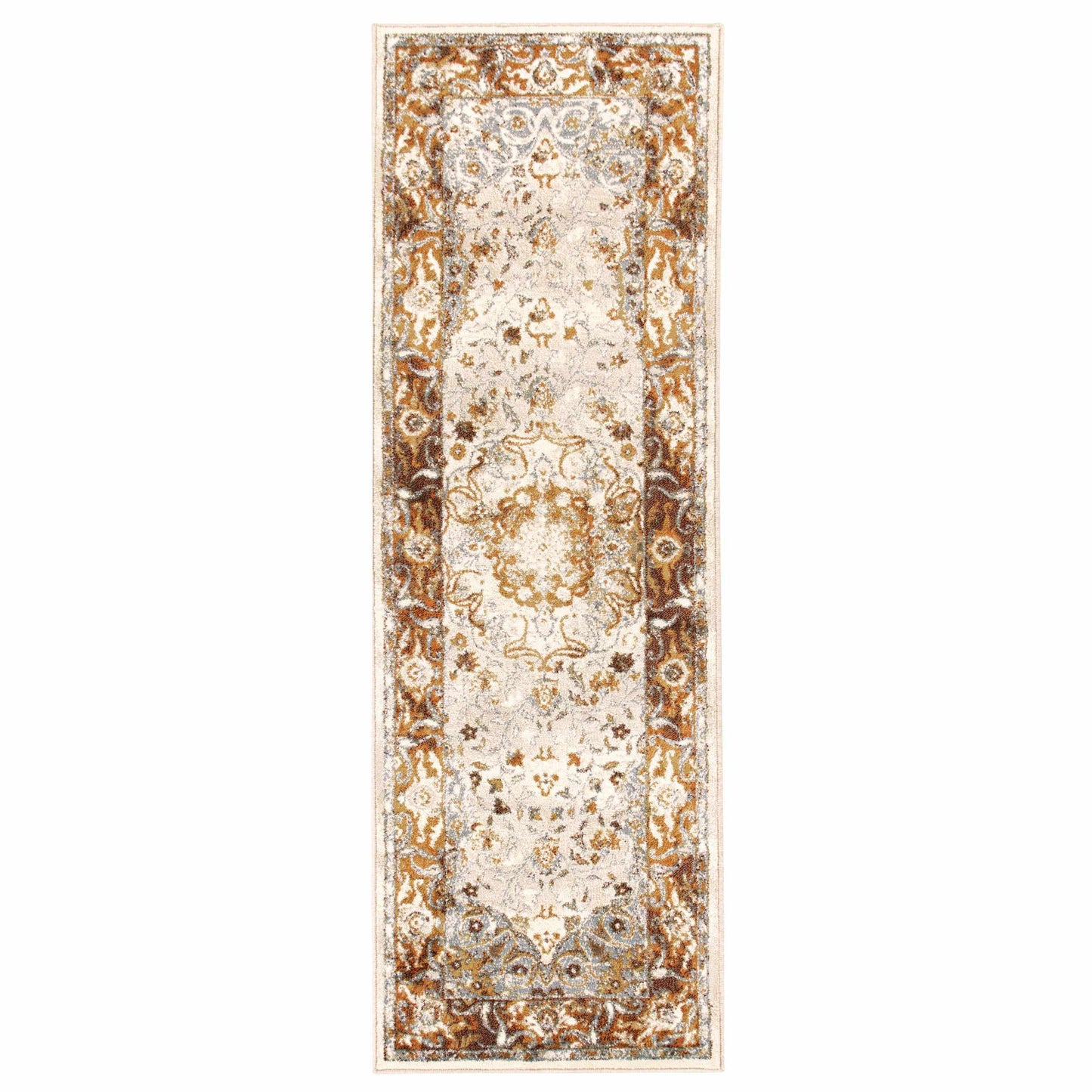 Archibold Vintage Traditional Medallion Rug FredCo