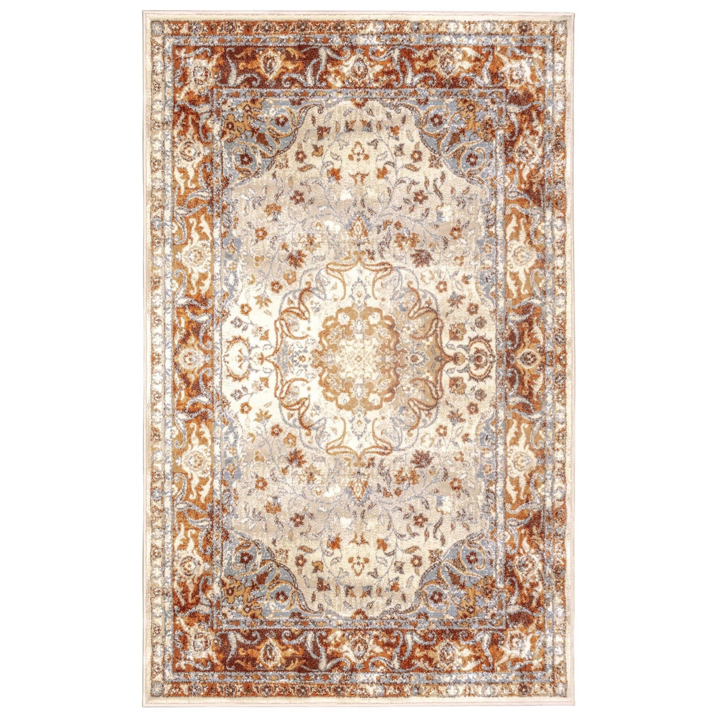 Archibold Vintage Traditional Medallion Rug FredCo