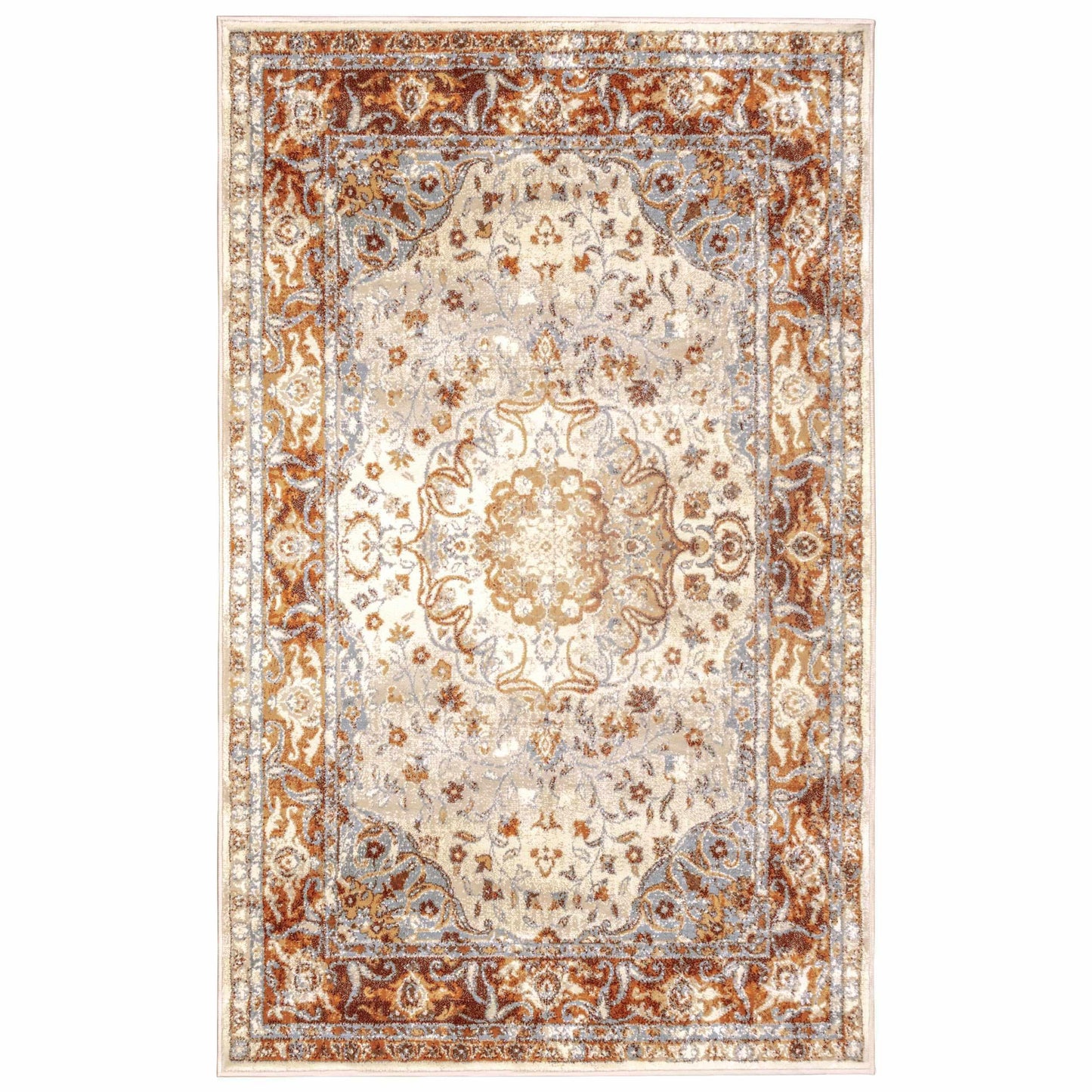Archibold Vintage Traditional Medallion Rug FredCo