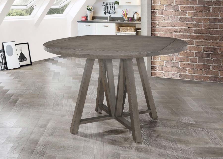 Athens 7-piece Counter Height Dining Set Barn Grey 109858-S7 Coaster FredCo