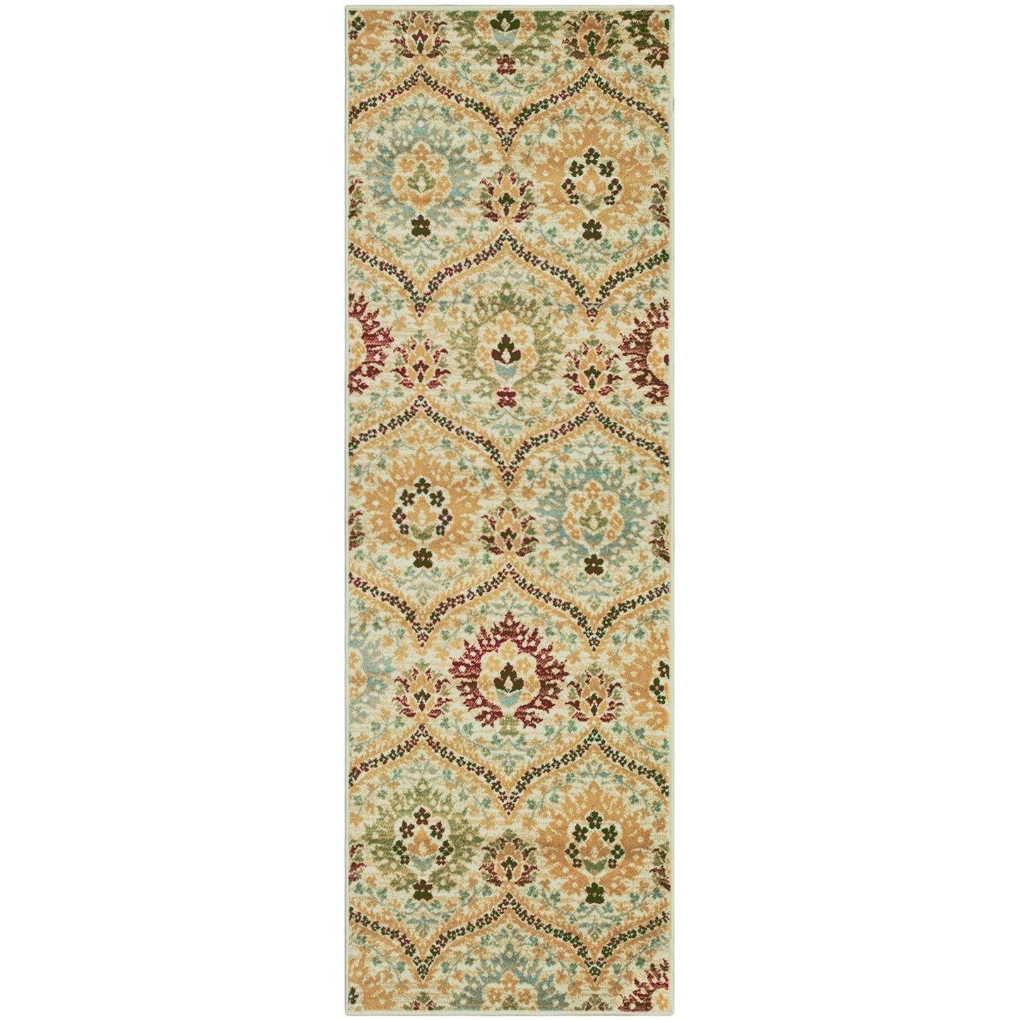 Augusta Modern Floral Cabin Setting Rug FredCo