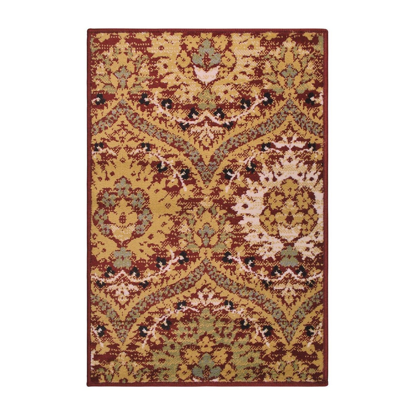 Augusta Modern Floral Cabin Setting Rug FredCo