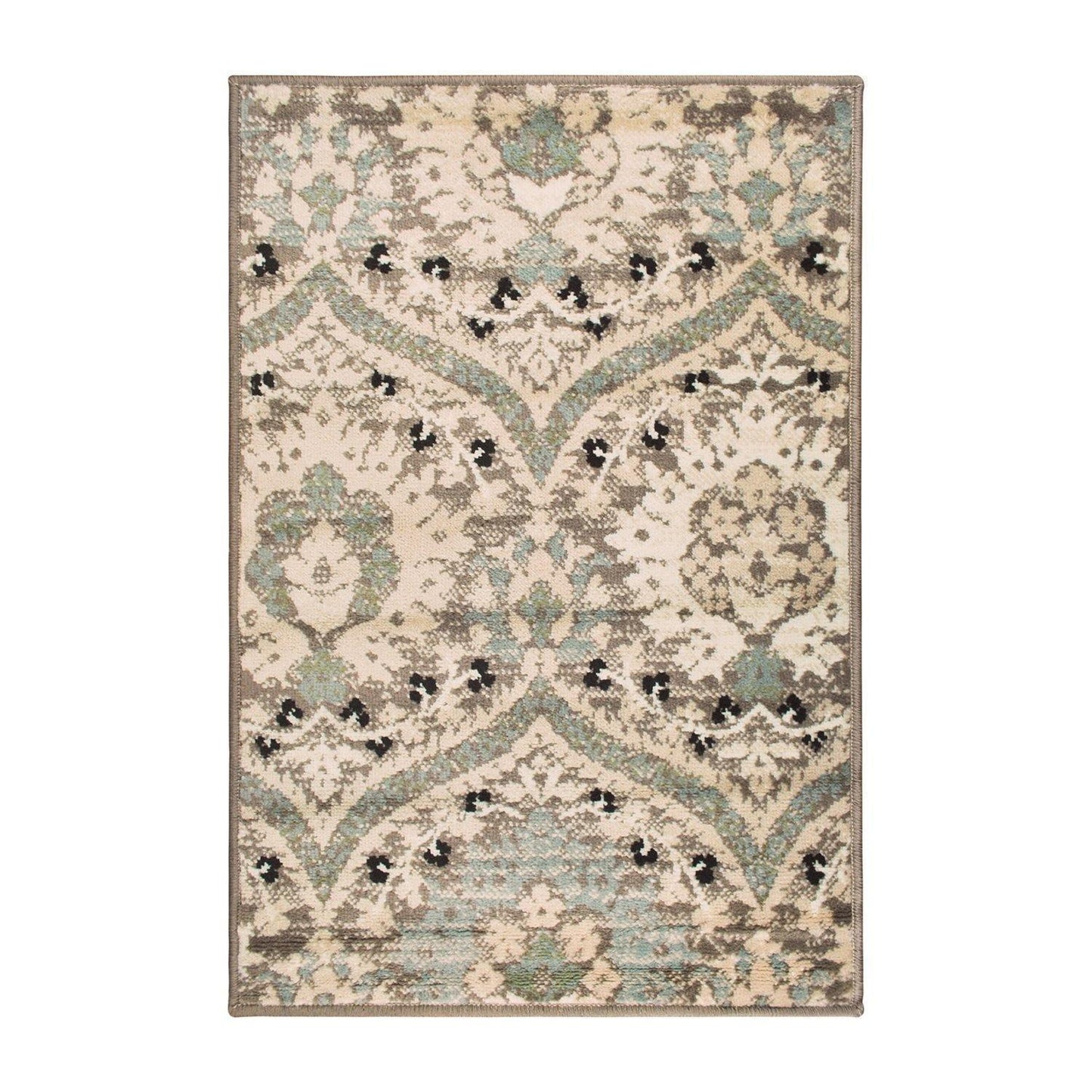 Augusta Modern Floral Cabin Setting Rug FredCo