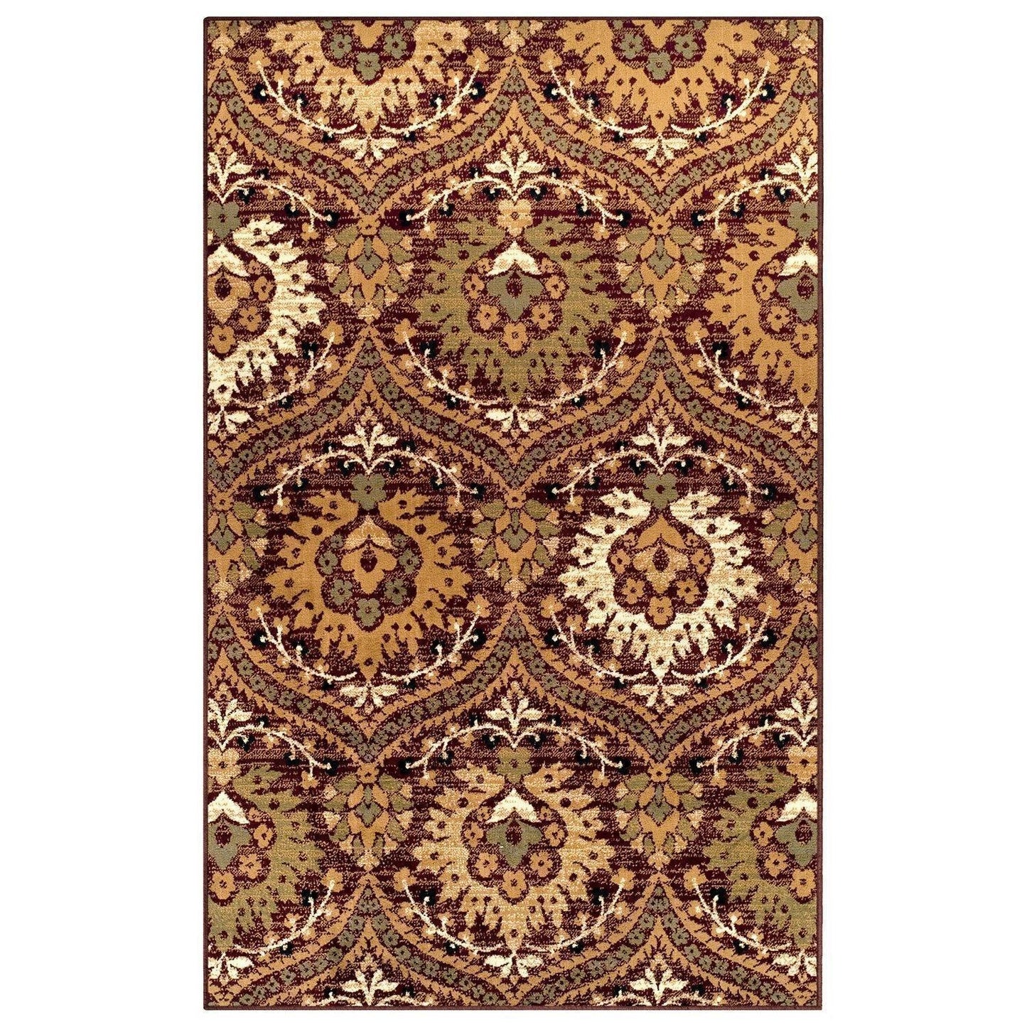 Augusta Modern Floral Cabin Setting Rug FredCo