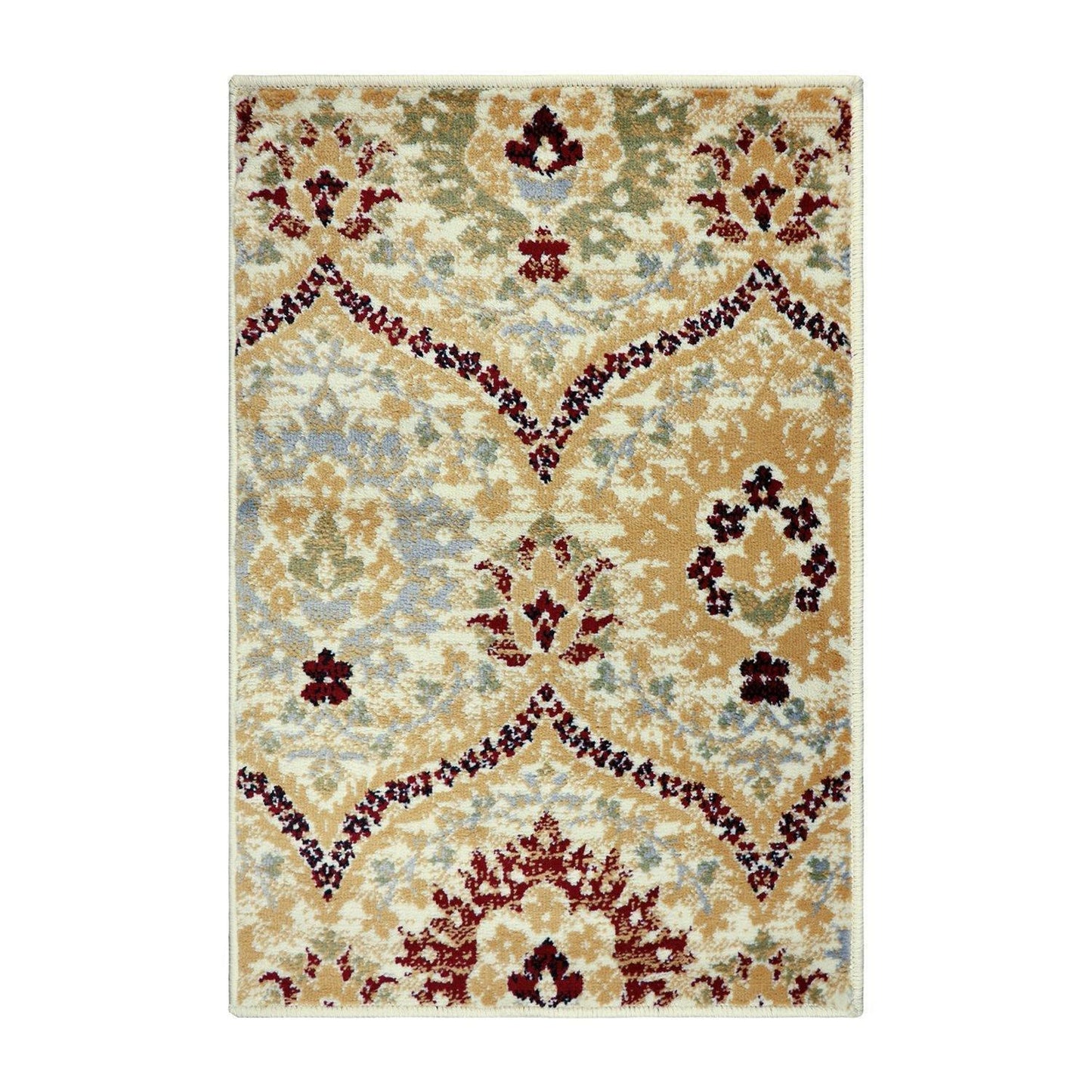 Augusta Modern Floral Cabin Setting Rug FredCo
