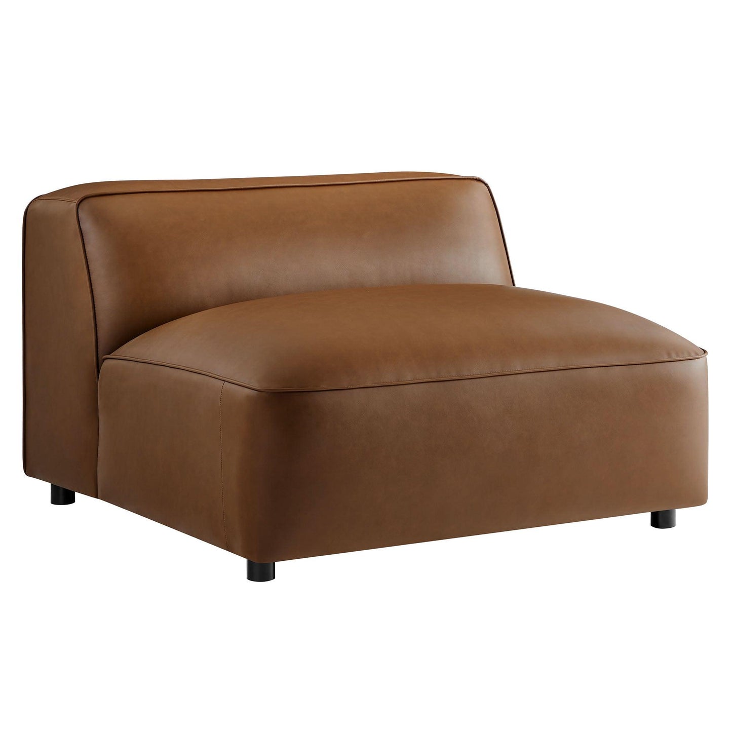 Auren Upholstered Vegan Leather Modular Armless Chair by Modway EEI-7121 FredCo