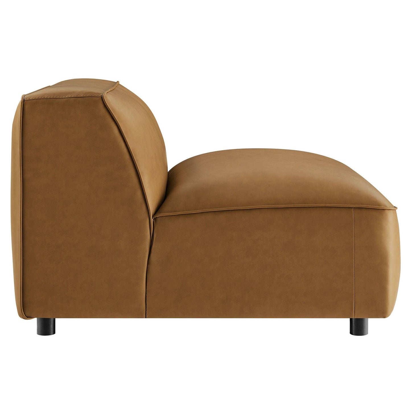 Auren Upholstered Vegan Leather Modular Armless Chair by Modway EEI-7121 FredCo