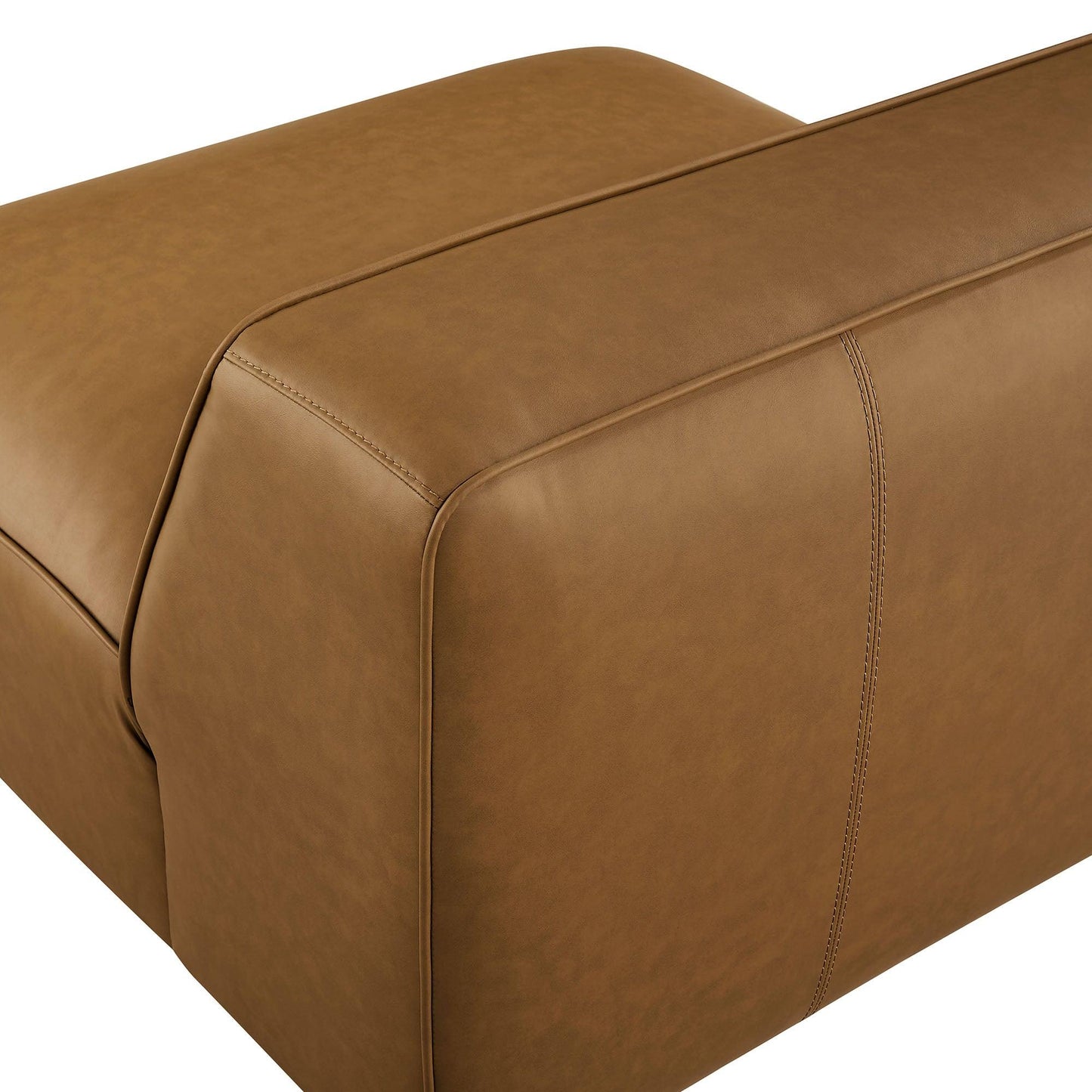 Auren Upholstered Vegan Leather Modular Armless Chair by Modway EEI-7121 FredCo