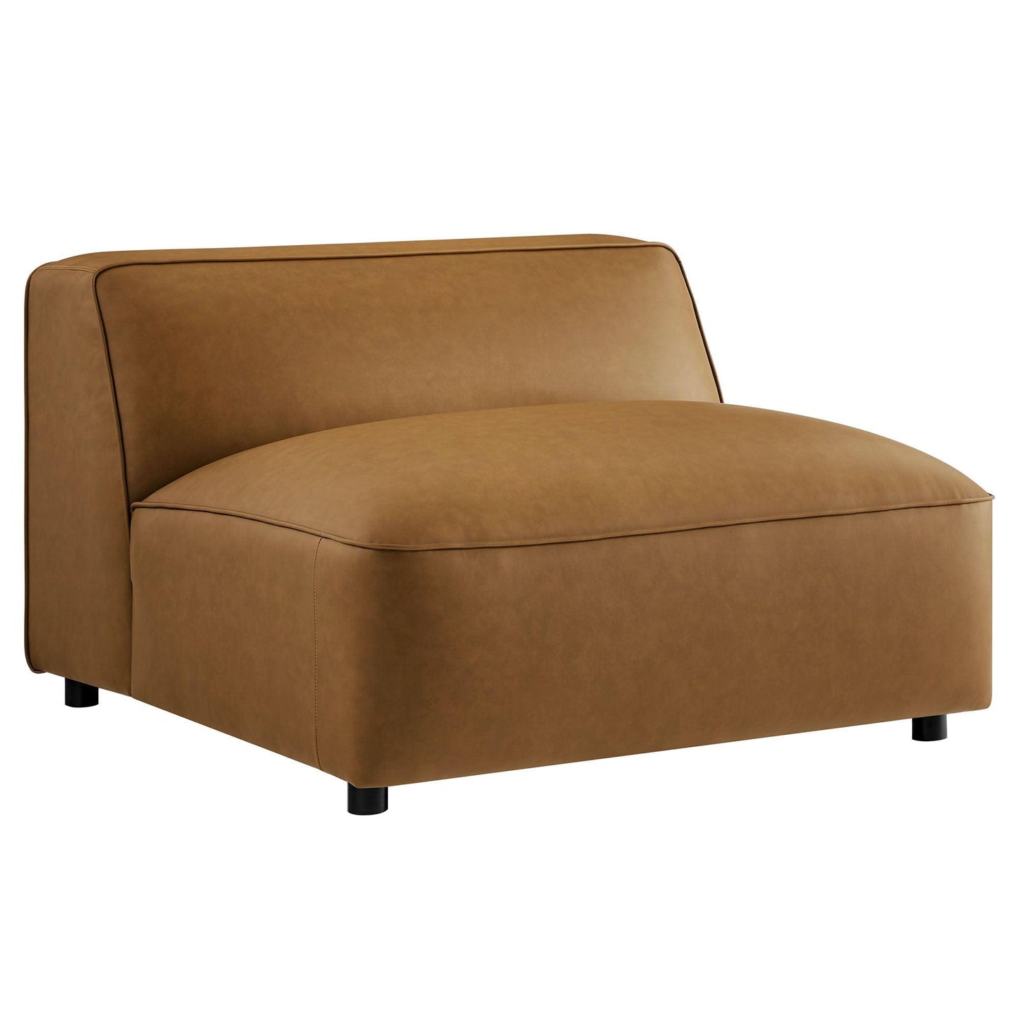 Auren Upholstered Vegan Leather Modular Armless Chair by Modway EEI-7121 FredCo