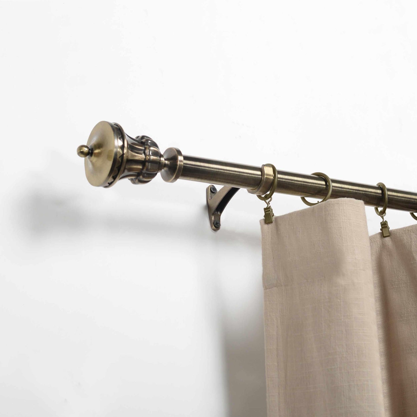 Bailey Adjustable Expandable Stainless Steel Aluminum Curtain Rod FredCo