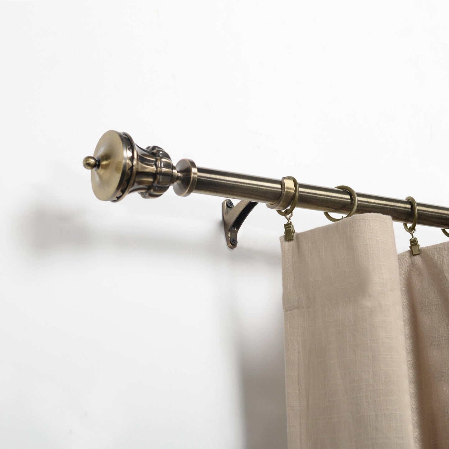 Bailey Adjustable Expandable Stainless Steel Aluminum Curtain Rod FredCo
