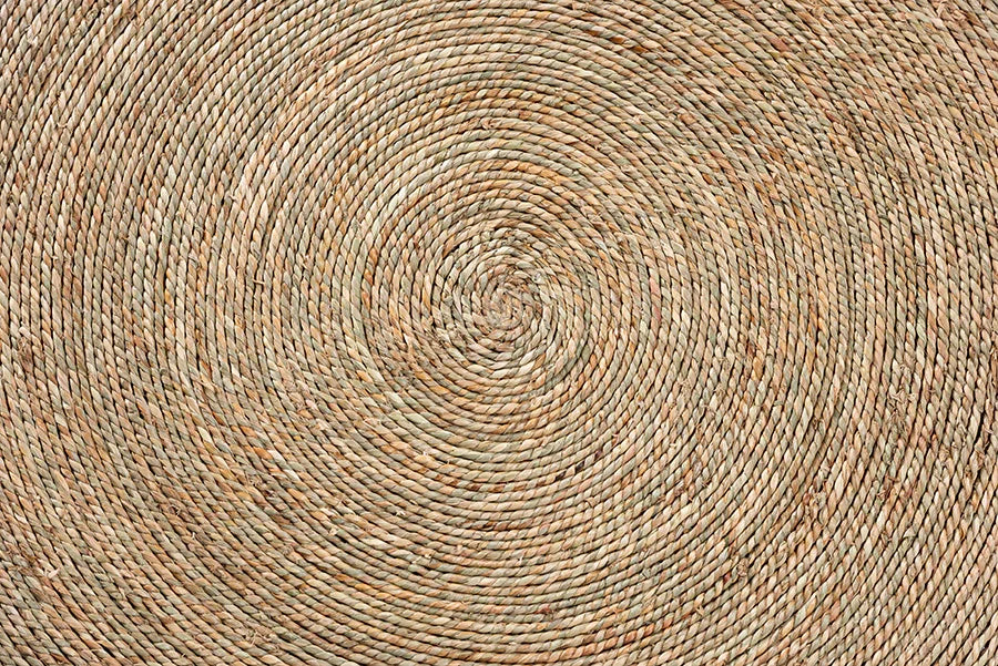 bali & pari Fumito Handwoven Seagrass End Table - Round Boho Side Table with Wrapped Frame, Handmade Coastal Décor for Living Room or Sun Room FredCo