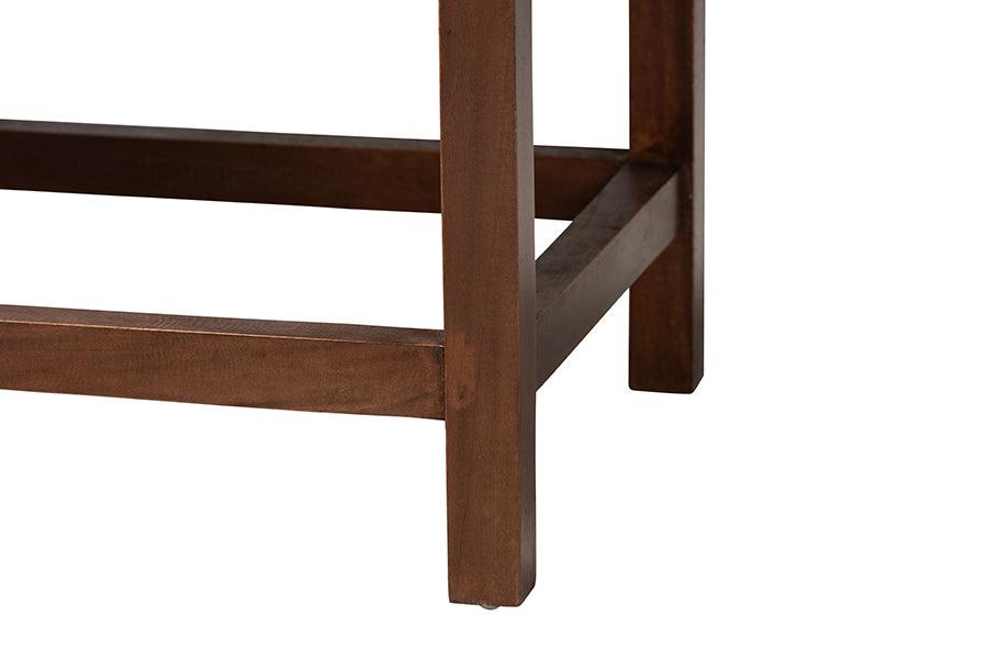 bali & pari Liza Bohemian Natural Seagrass and Wood Accent Bench FredCo