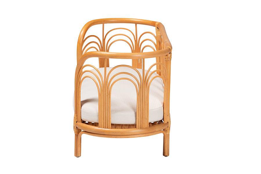 bali & pari Nariko Bohemian Light Honey Rattan Pet Bed FredCo