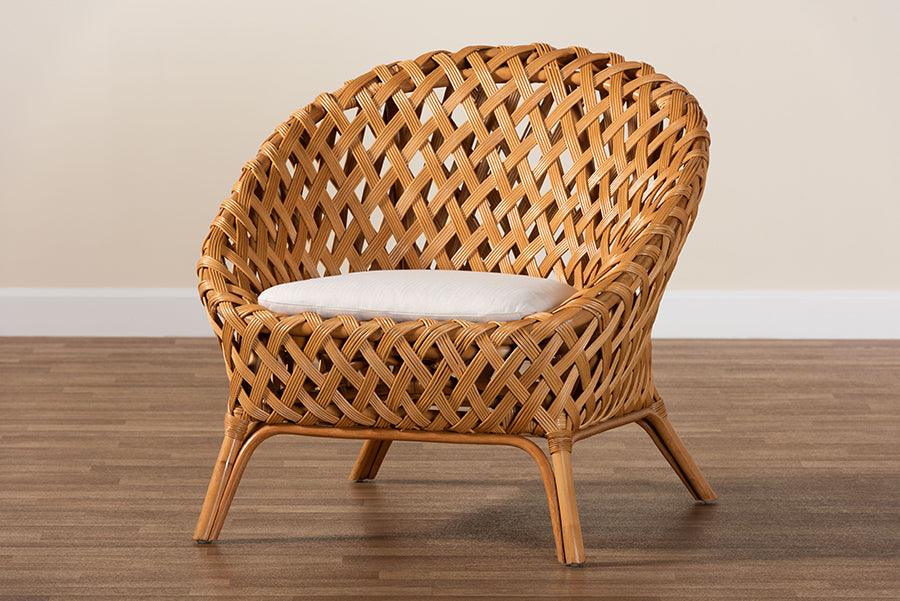 bali & pari Robista Bohemian Natural Rattan Accent Chair FredCo