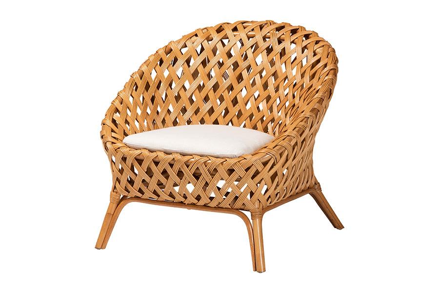 bali & pari Robista Bohemian Natural Rattan Accent Chair FredCo