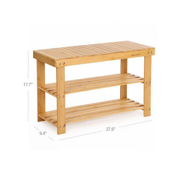 Bamboo Shoe Bench Bamboo FredCo