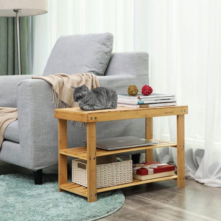 Bamboo Shoe Bench Bamboo FredCo