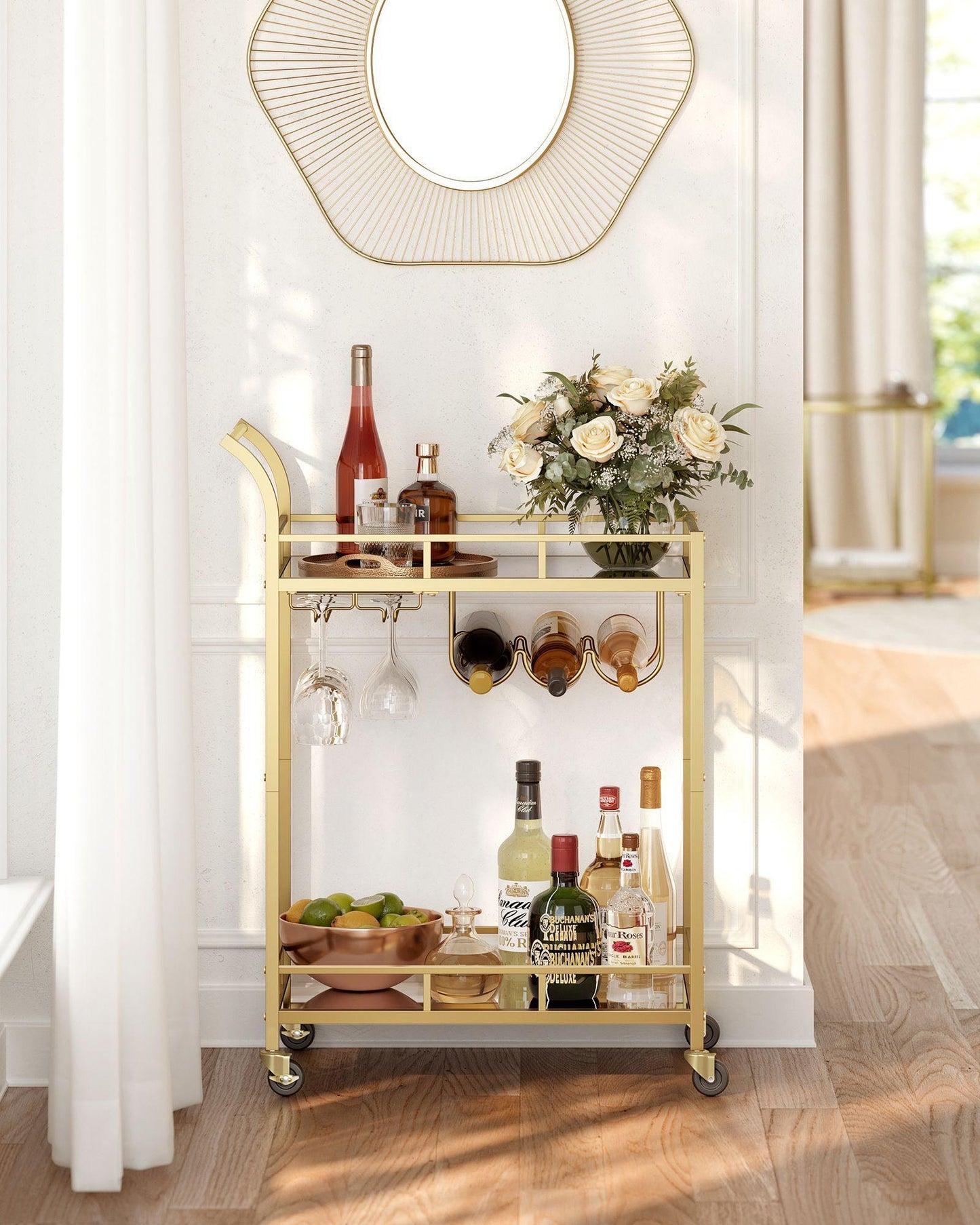 Bar Cart Gold FredCo
