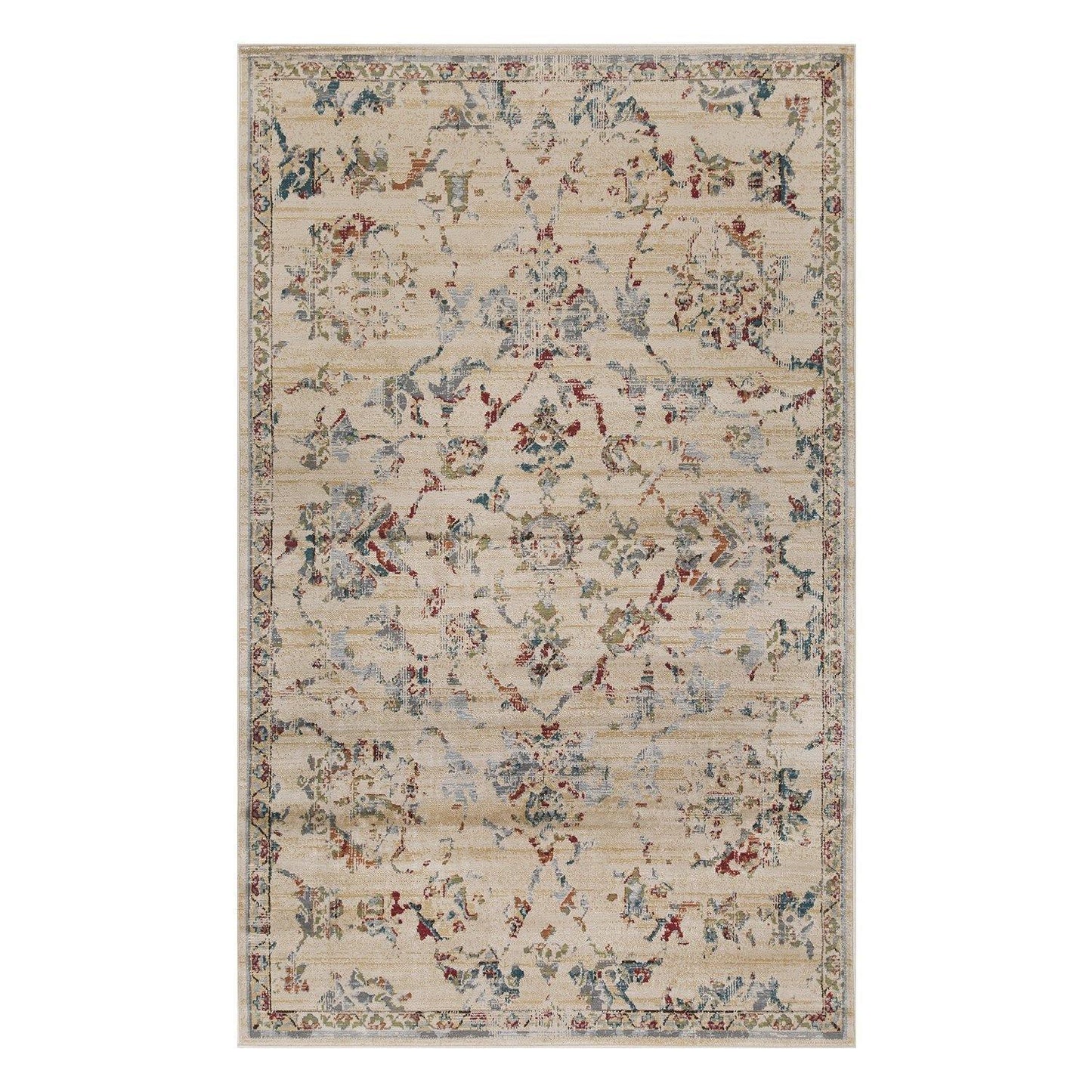 Basilio Modern Farmhouse Medallion Indoor Area Rug by Superior FredCo