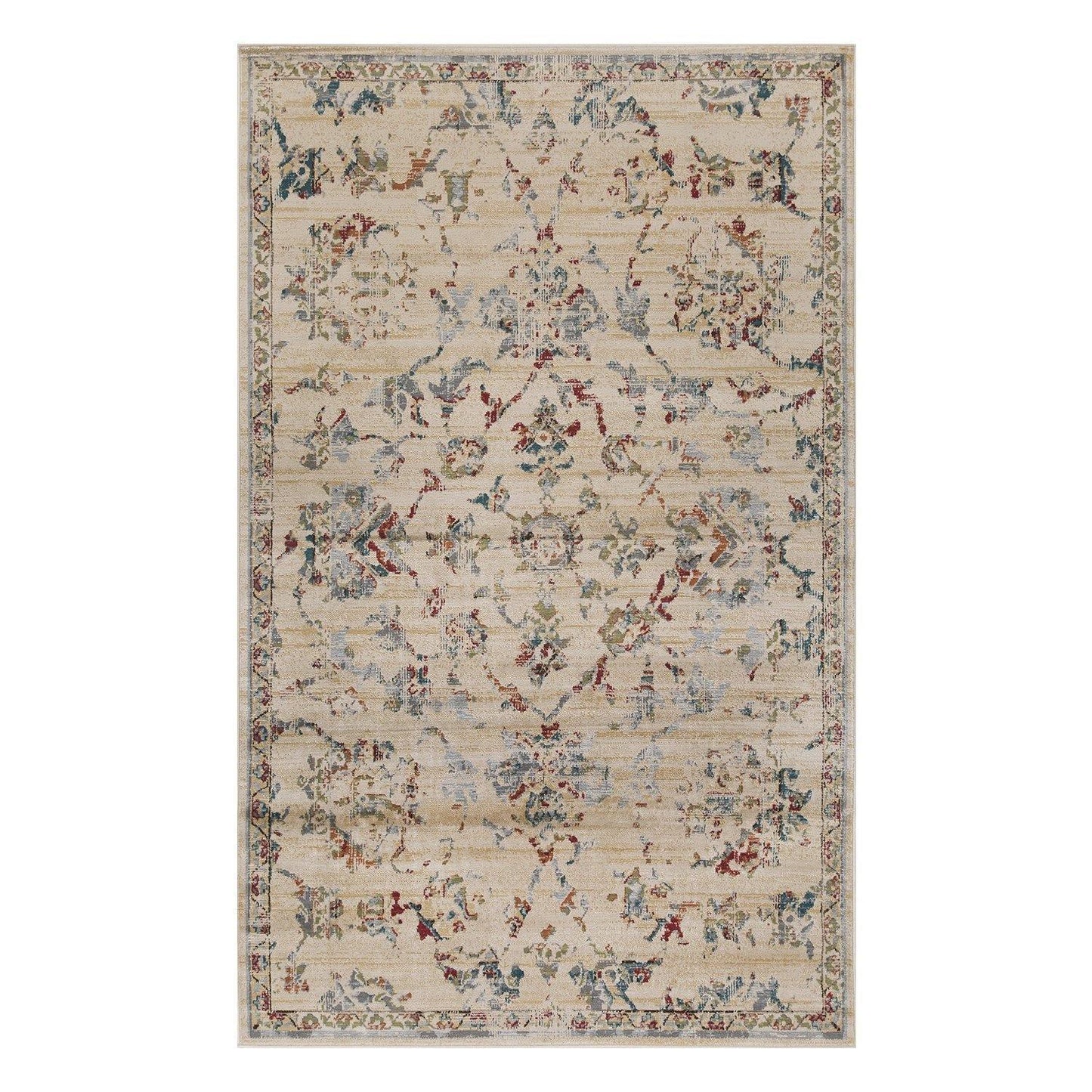 Basilio Modern Farmhouse Medallion Indoor Area Rug by Superior FredCo