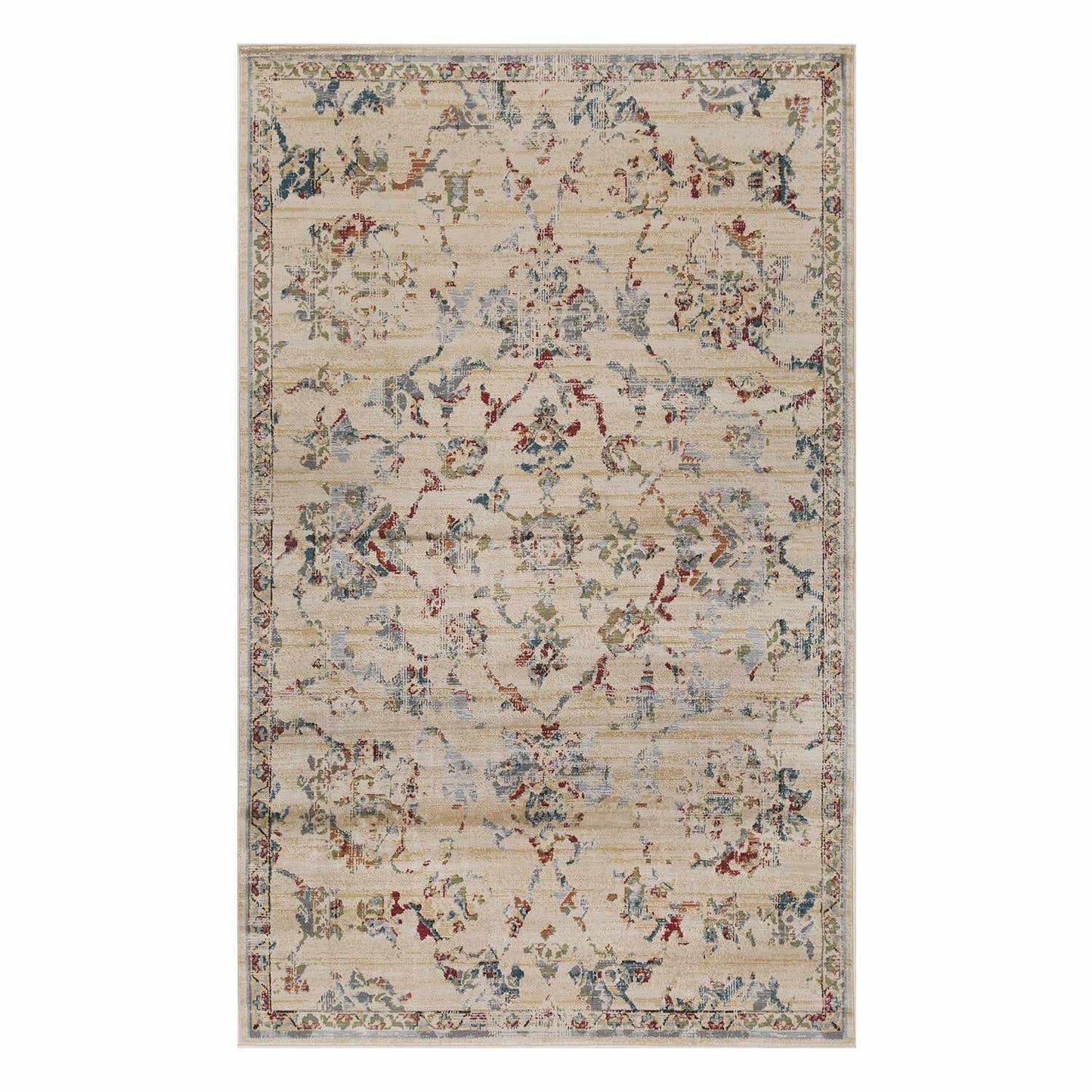 Basilio Modern Farmhouse Medallion Indoor Area Rug by Superior FredCo