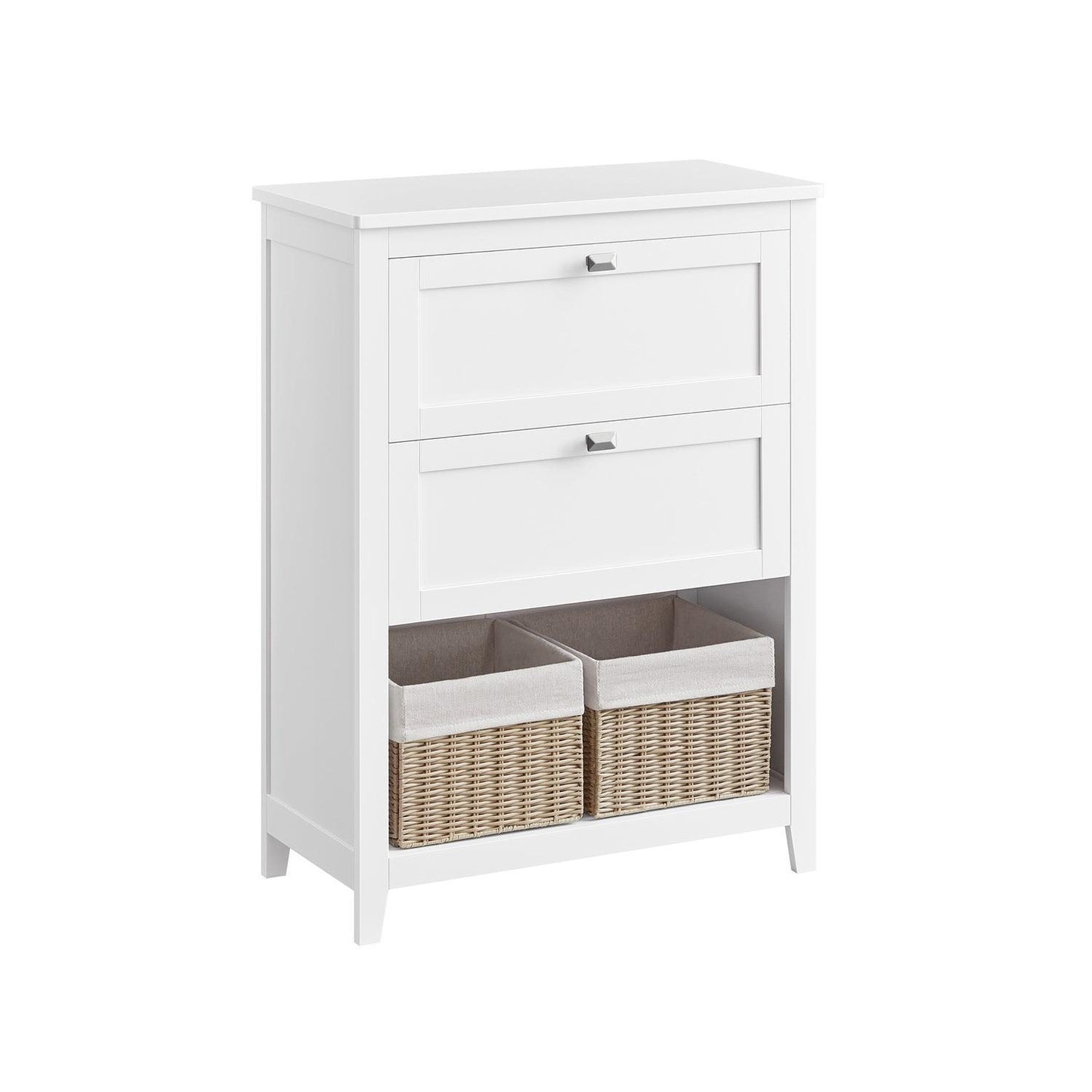 Bathroom Cabinet with 2 Drawers Cloud White FredCo