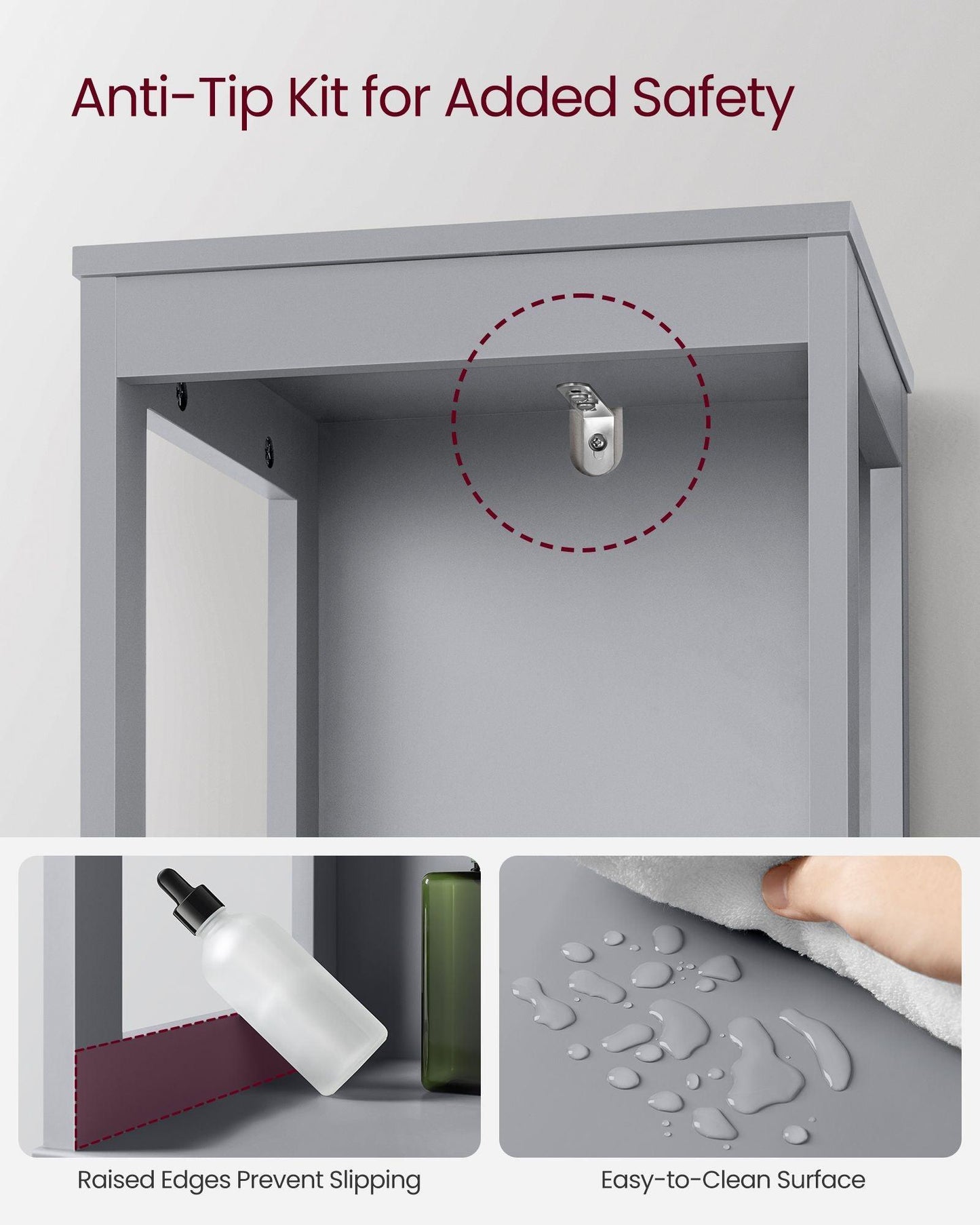 Bathroom Floor Cabinet with 2 Drawers FredCo