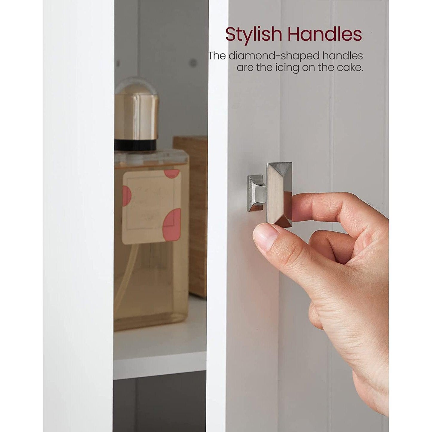 Bathroom Storage Cabinet with 4 Adjustable Shelves FredCo