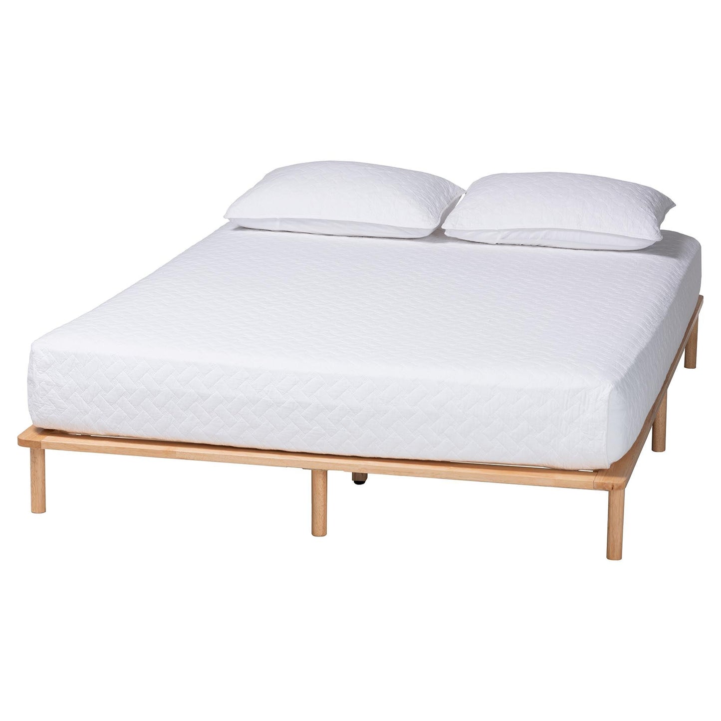 Baxton Studio Calhoun Japandi Queen Size Bed Frame FredCo
