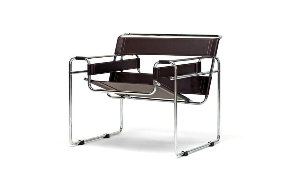 Baxton Studio Jericho Leather Accent Chair FredCo