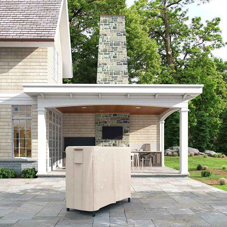 Beige Log Rack Cover FredCo