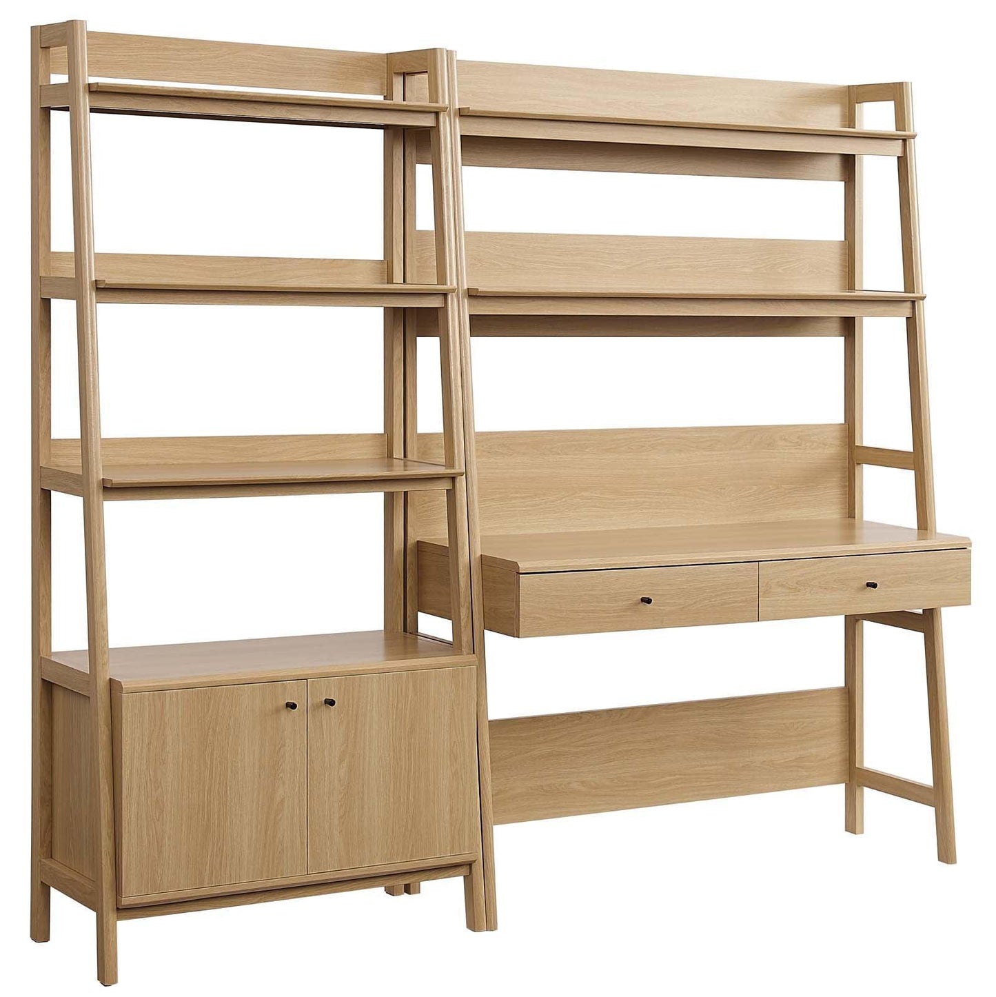 Bixby 2-Piece Wood Office Desk and Bookshelf, EEI-6112 FredCo