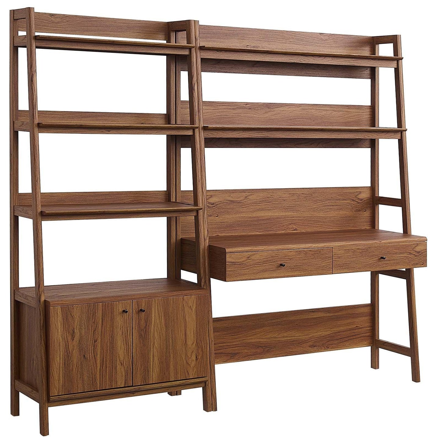 Bixby 2-Piece Wood Office Desk and Bookshelf, EEI-6112 FredCo