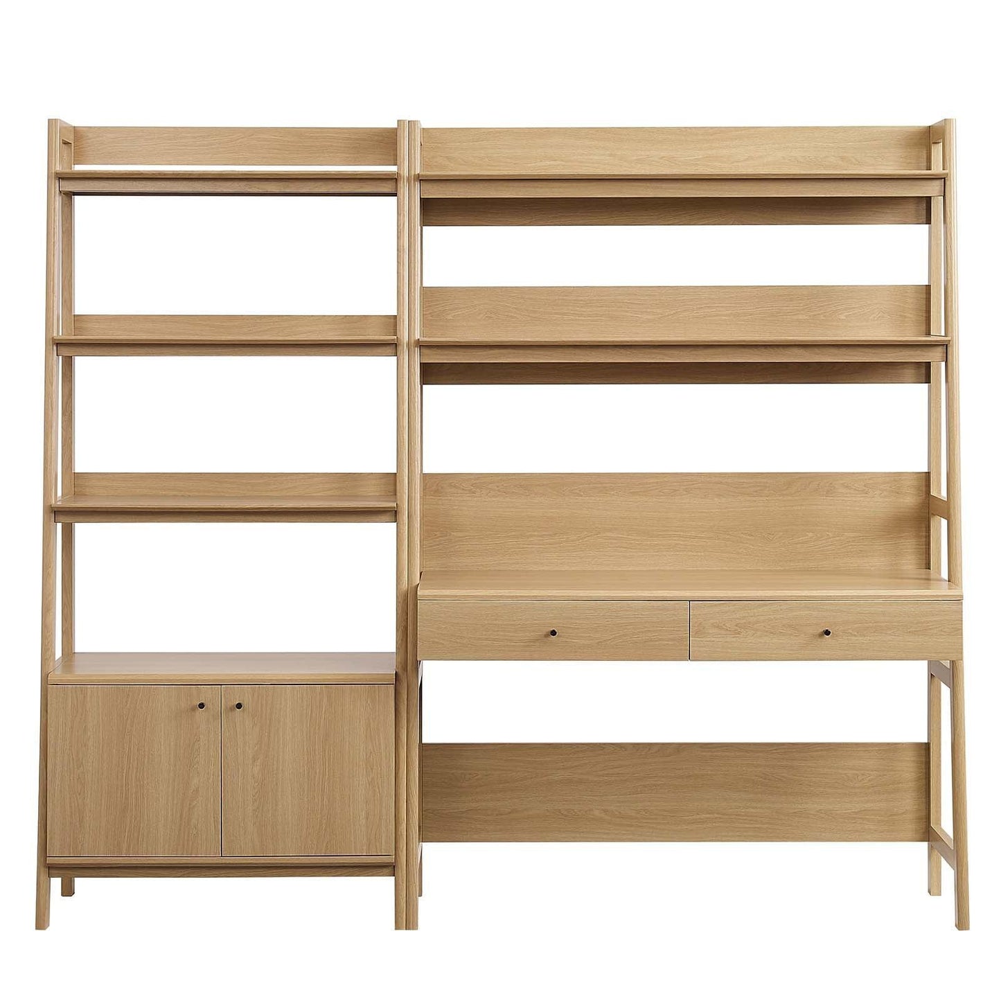 Bixby 2-Piece Wood Office Desk and Bookshelf, EEI-6112 FredCo