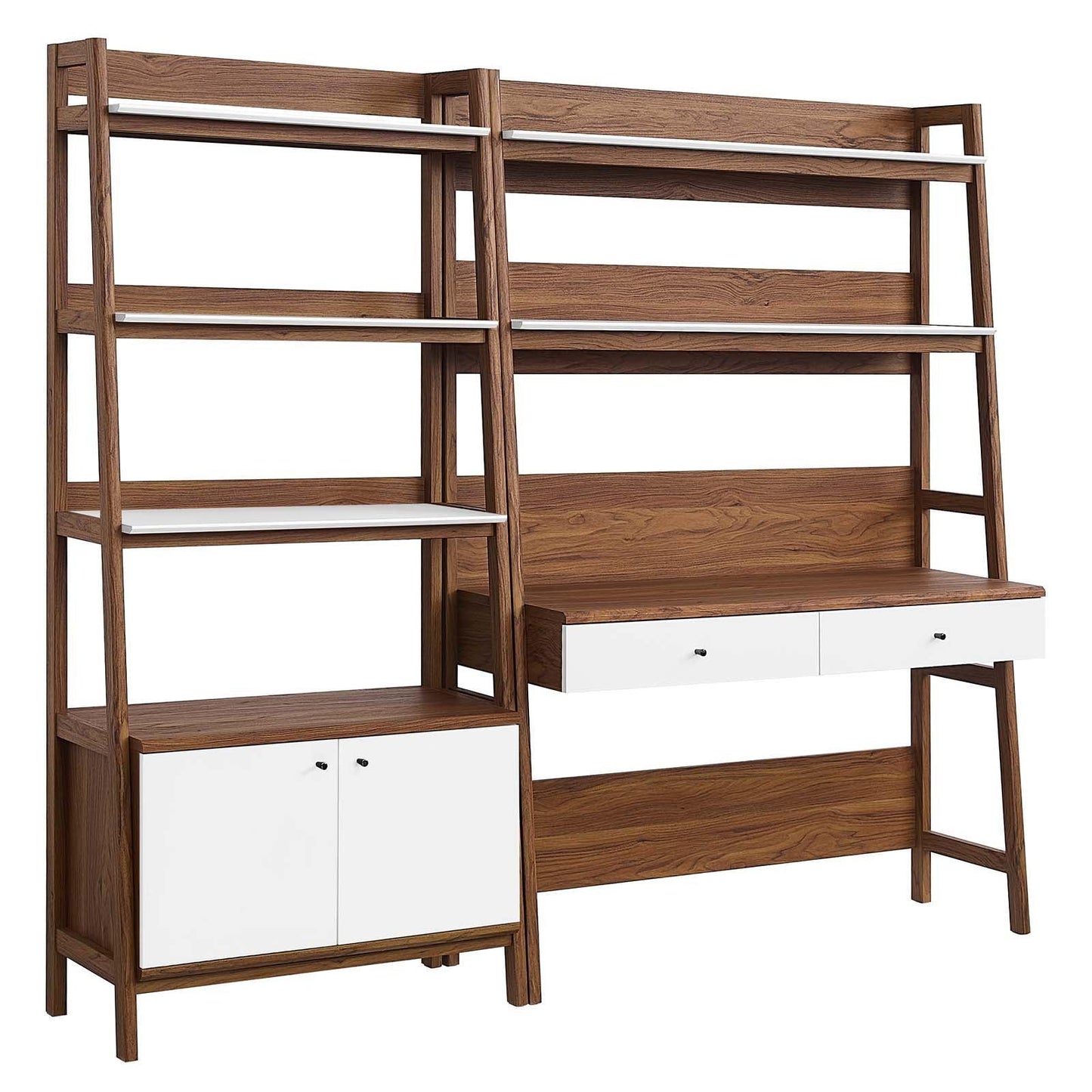 Bixby 2-Piece Wood Office Desk and Bookshelf, EEI-6112 FredCo